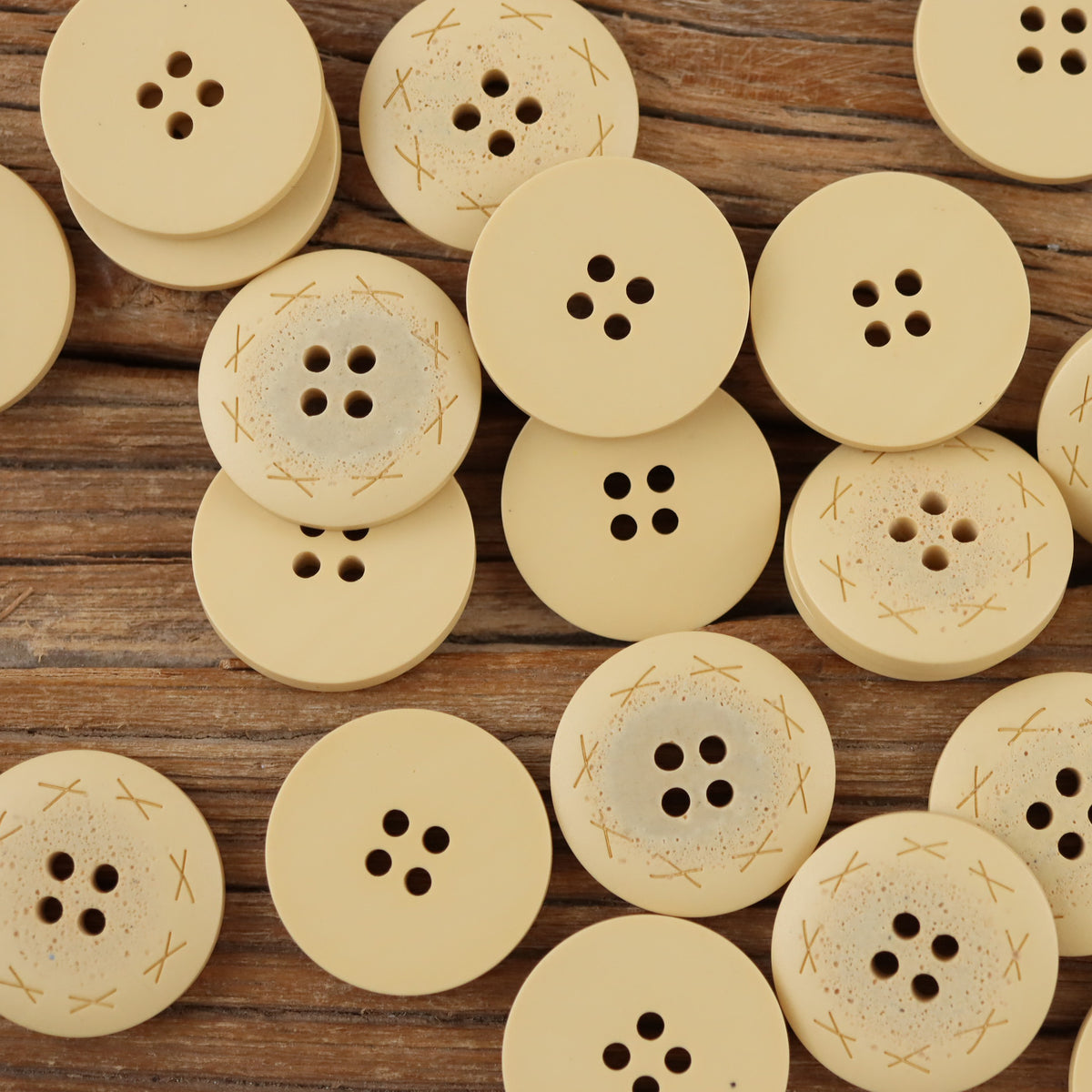 Bunli - DIY 10 Pack Engraved Round Button