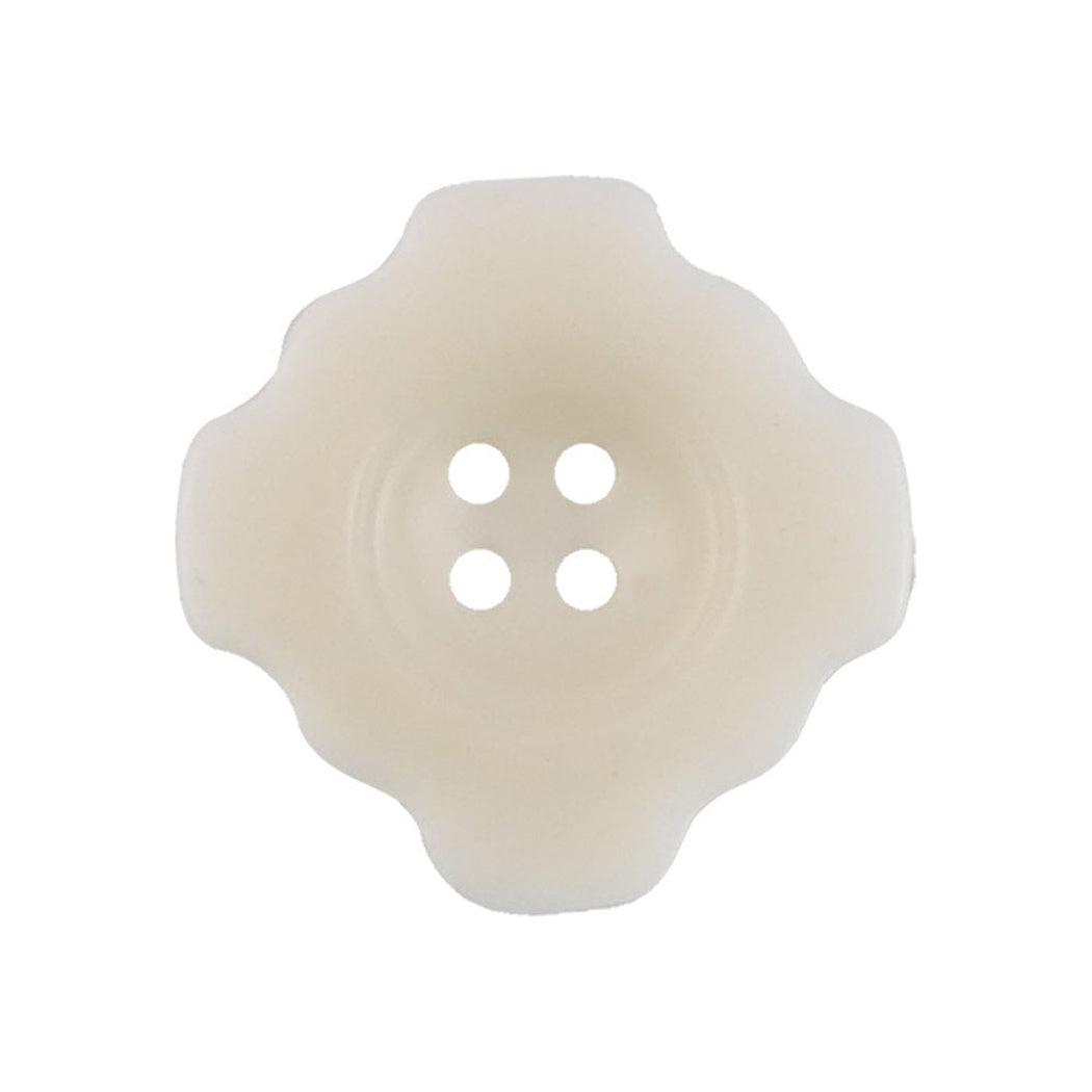 Bunli - DIY 10 Pack Knot-Shaped Ivory Four-Hole Button