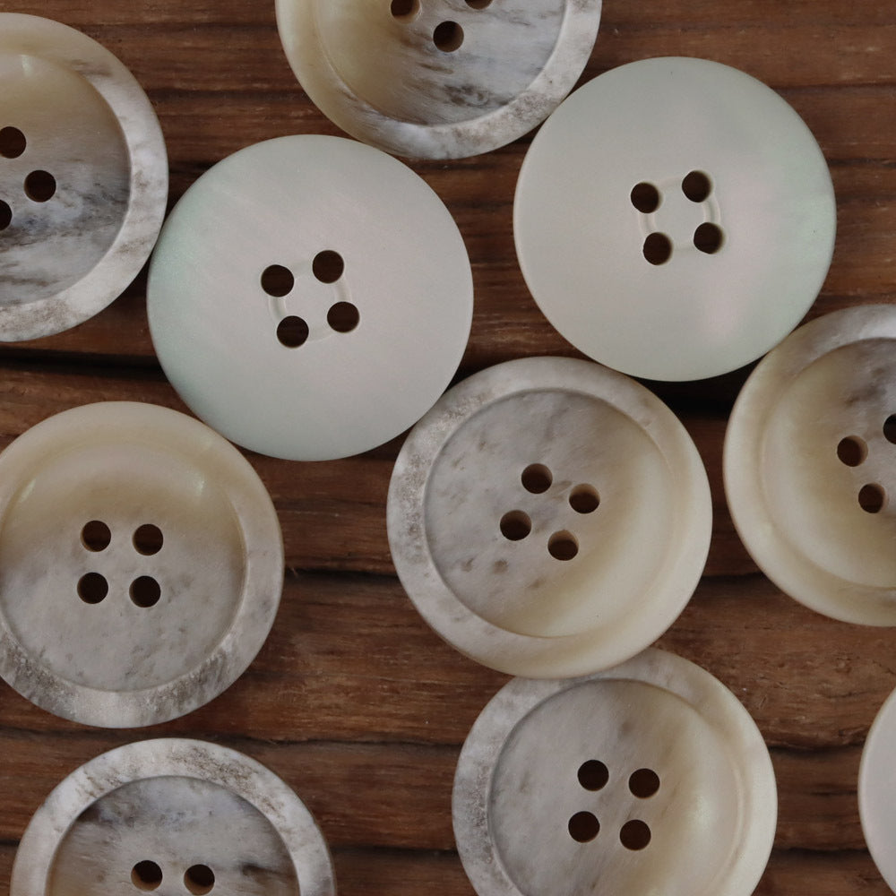 Bunli - DIY 10 Pack Gradient Recessed-Rim Round Button