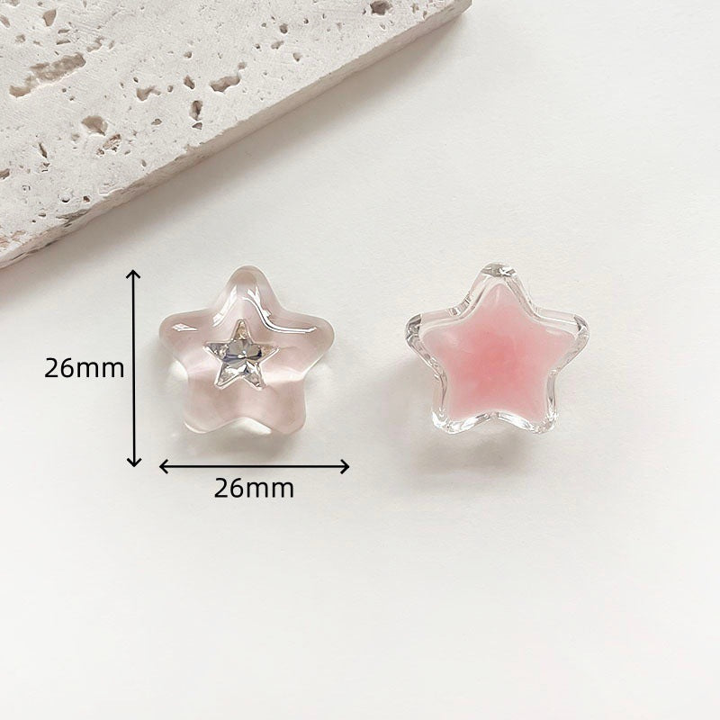 Chivy - Translucent Faceted Star Cabochon Accessory