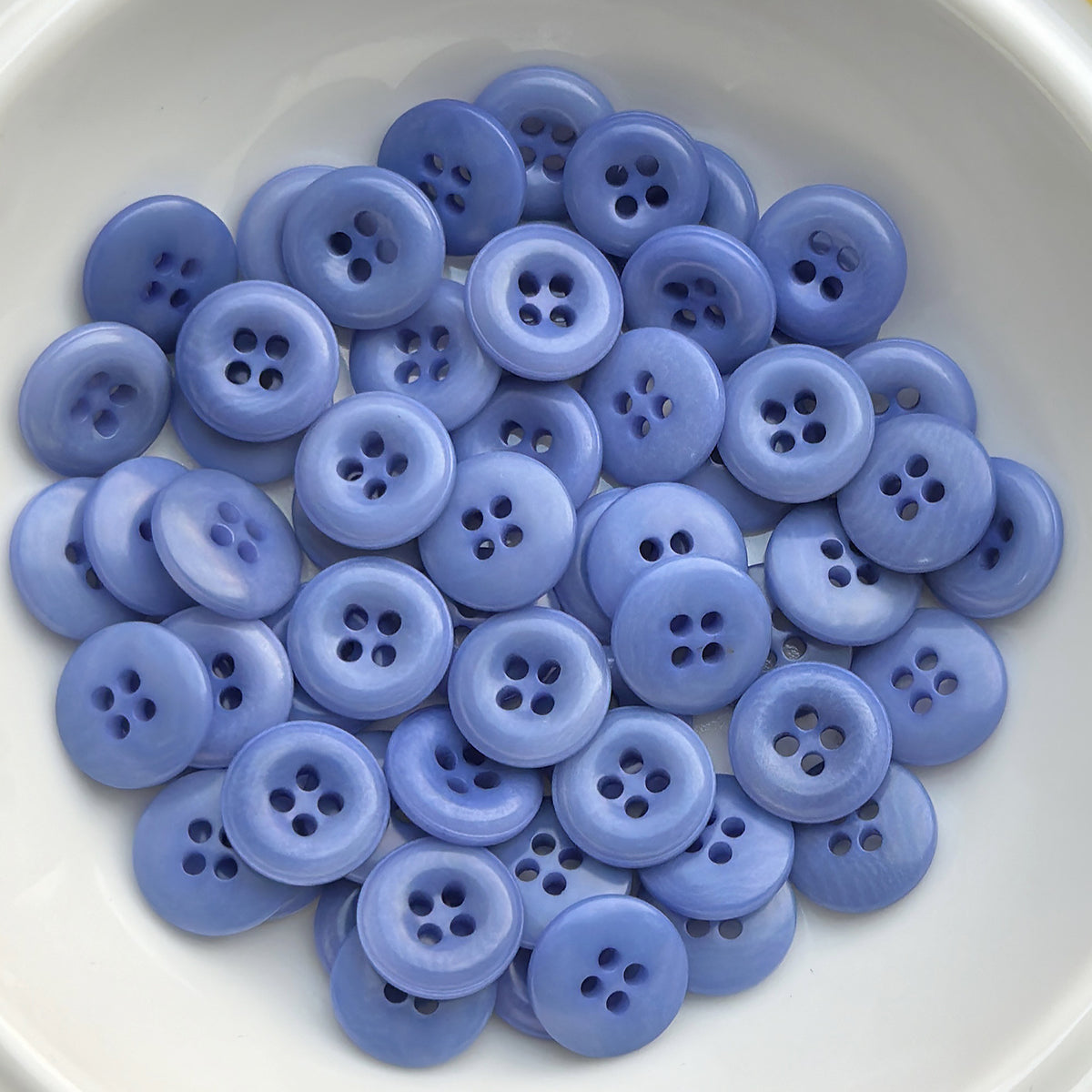 Bunli - DIY 10 Pack Glossy Round Button