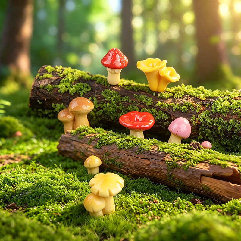 苔藓微景观仿真小蘑菇 创意 DIY 盆景装饰摆件 园艺造景配件