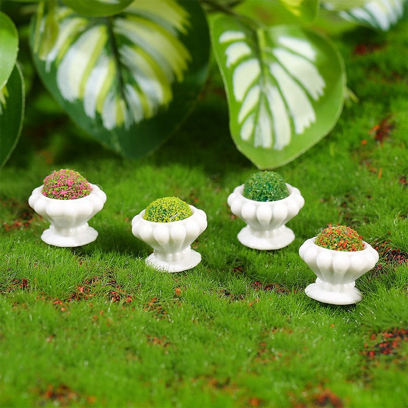 仿真花坛微景观摆件 娃娃屋创意小装饰 桌面卡通小摆件