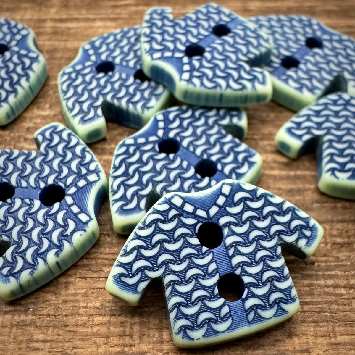 Bunli - DIY 10 Pack Sweater Shape Two Hole Button