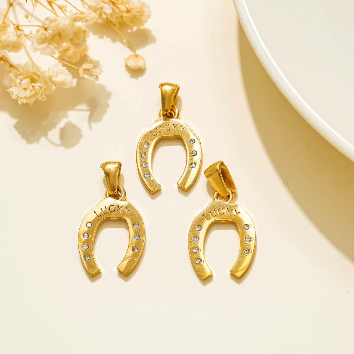 Elvane - Lucky Horseshoe and Envelope Pendant Only