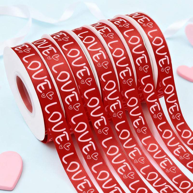 Rivora - Burgundy Love Message Ribbon