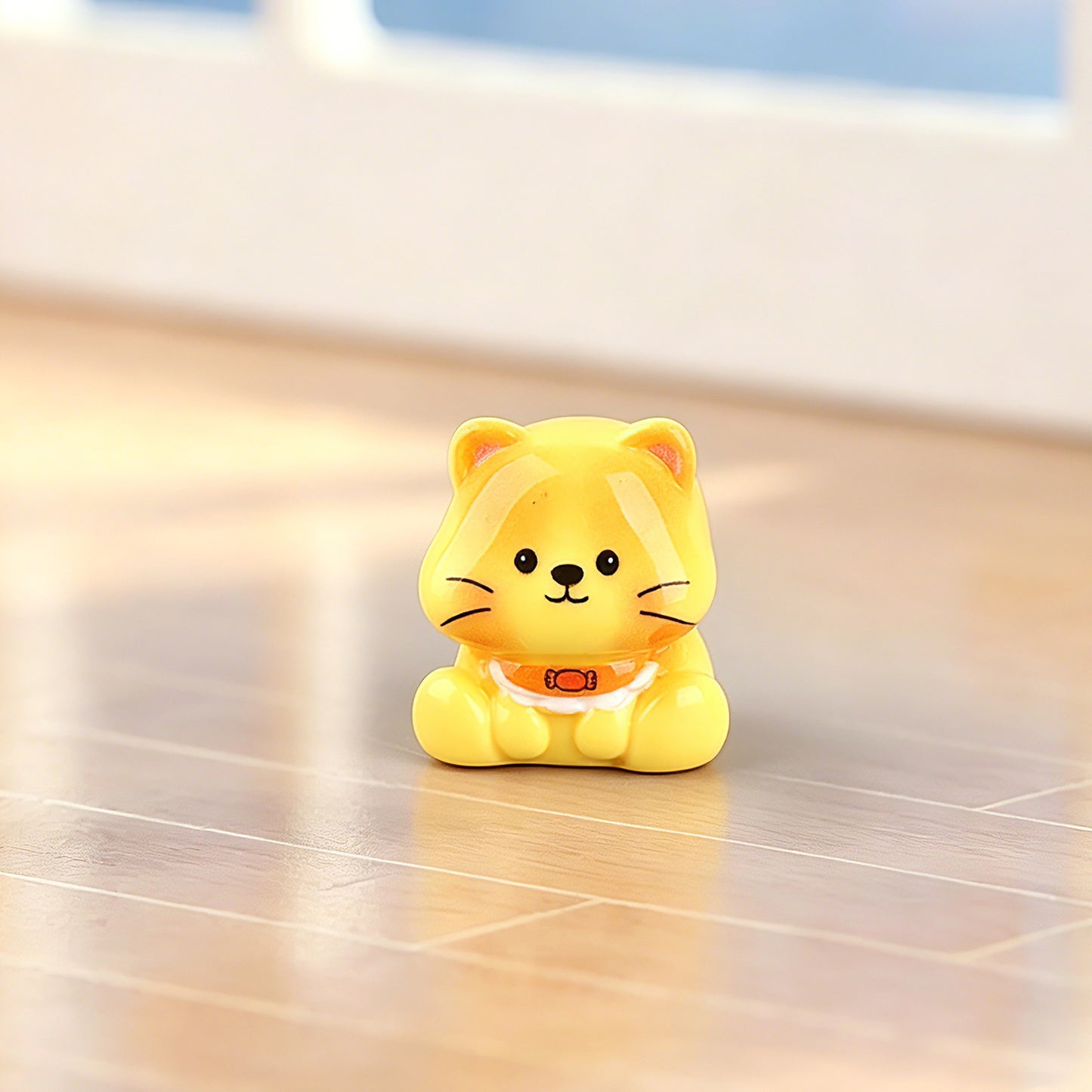 卡通小猫猫咪萌粒桌面车载装饰立体树脂小摆件工艺品钥匙扣挂件