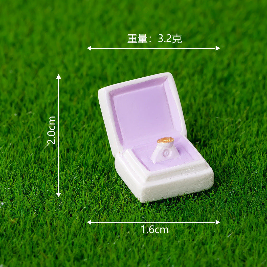 微景观创意摆件西式婚礼场景 diy装饰品微缩造景车载办公桌小摆件