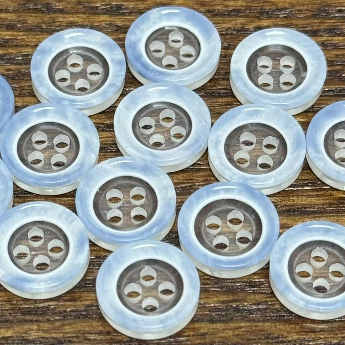 Bunli - DIY 10 Pack Pastel Soft-Sheen Round Button