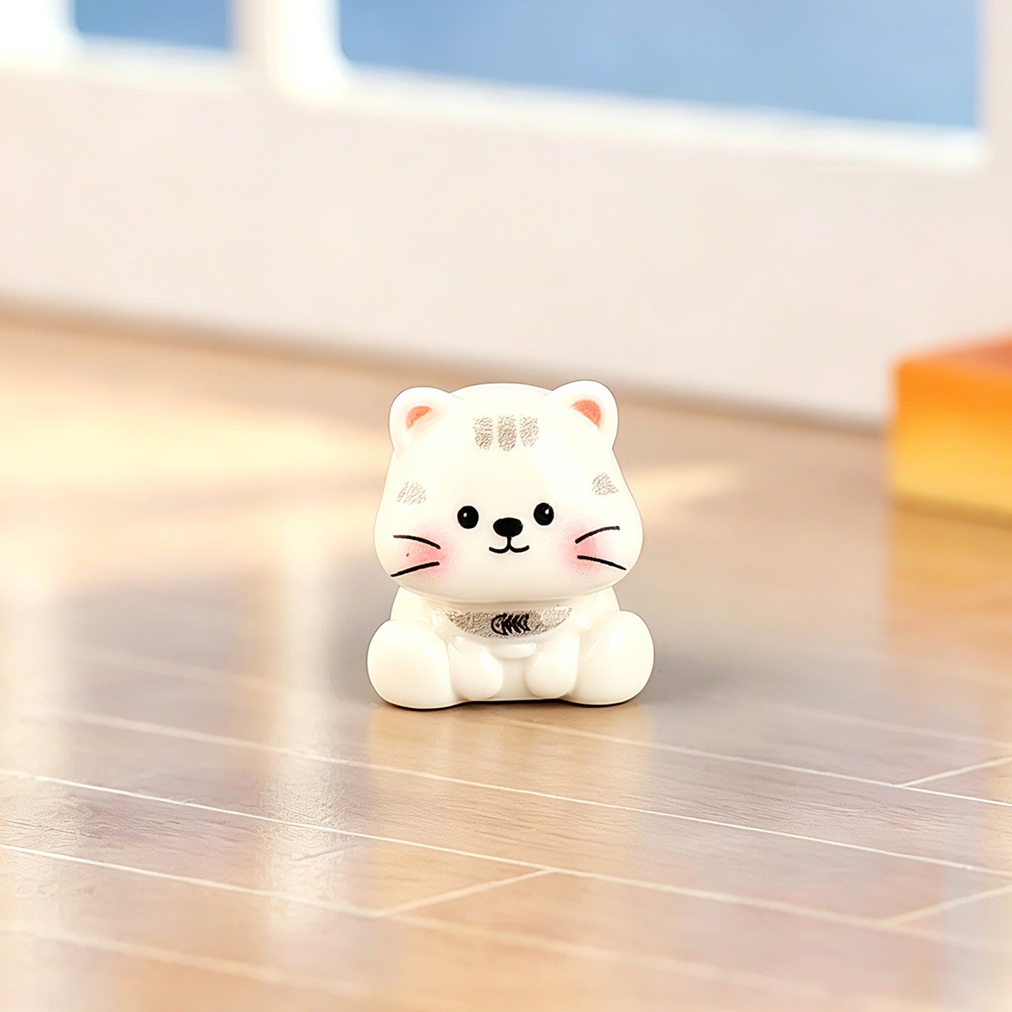 卡通小猫猫咪萌粒桌面车载装饰立体树脂小摆件工艺品钥匙扣挂件