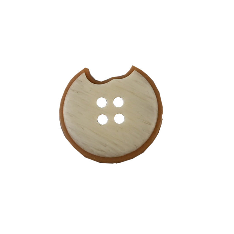 Bunli - DIY 10 Pack Notched Round Four Hole Button