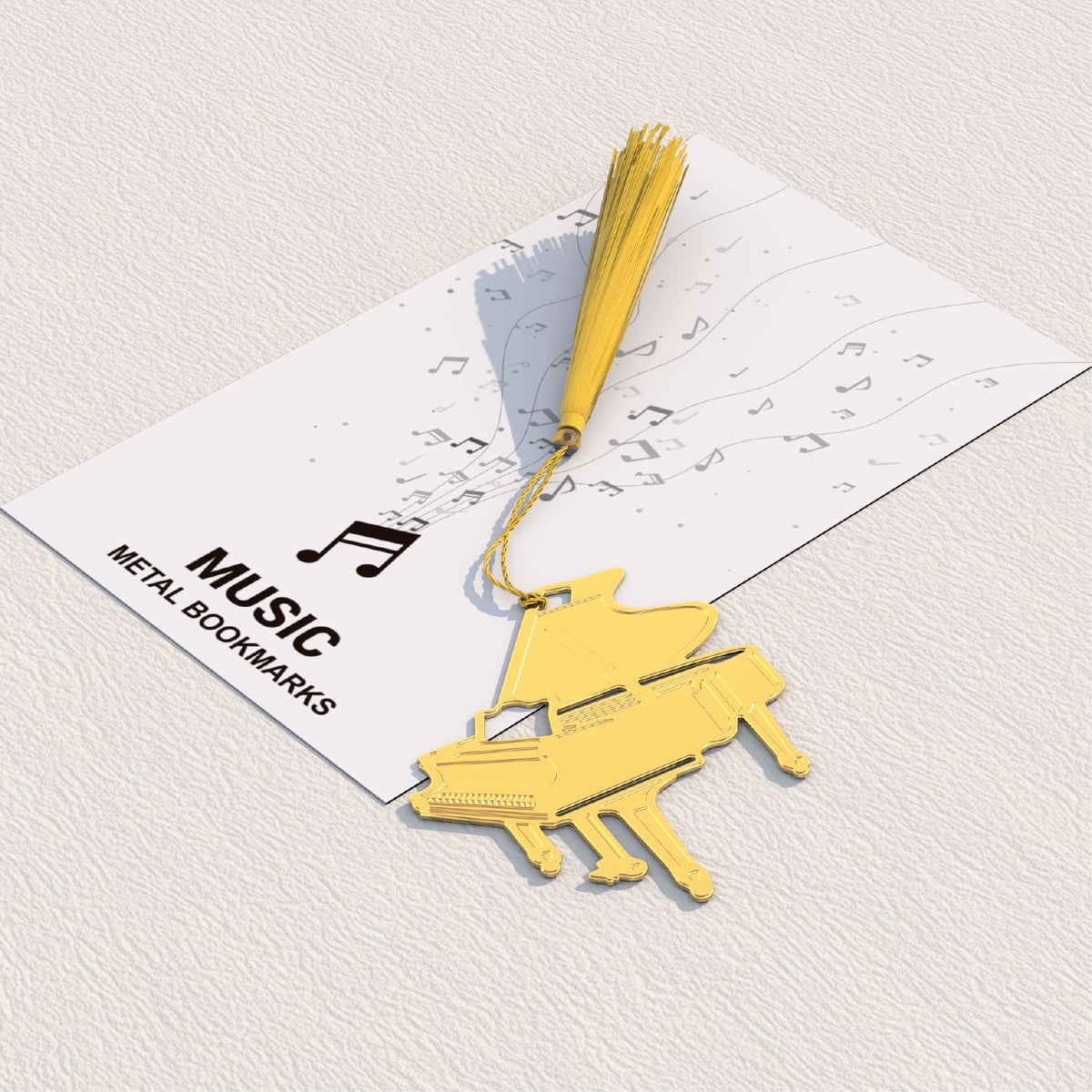 Novellea - Instrument-Silhouette Matching-Tassel Bookmark