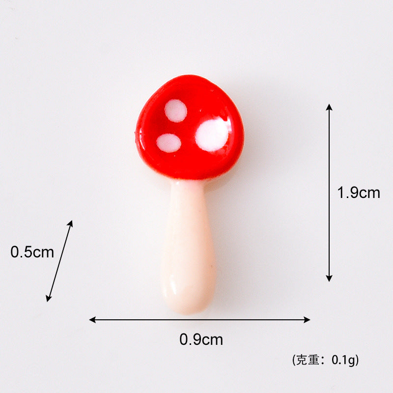 新品卡通红蘑菇全套厨具微缩配件 迷你娃娃屋diy童话小屋树脂摆件