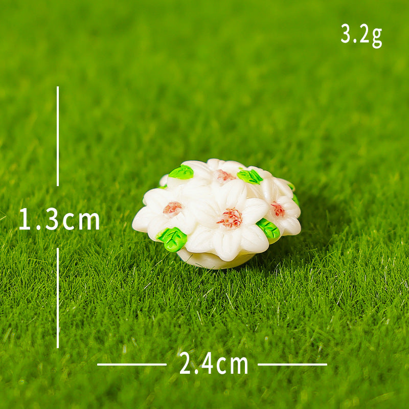 Objella - Flower Garden Scene Miniature Ornament