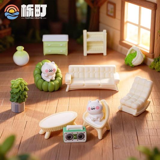 微景观创意森系小屋家具 diy娃娃屋装饰品园艺造景摆件迷你桌面摆
