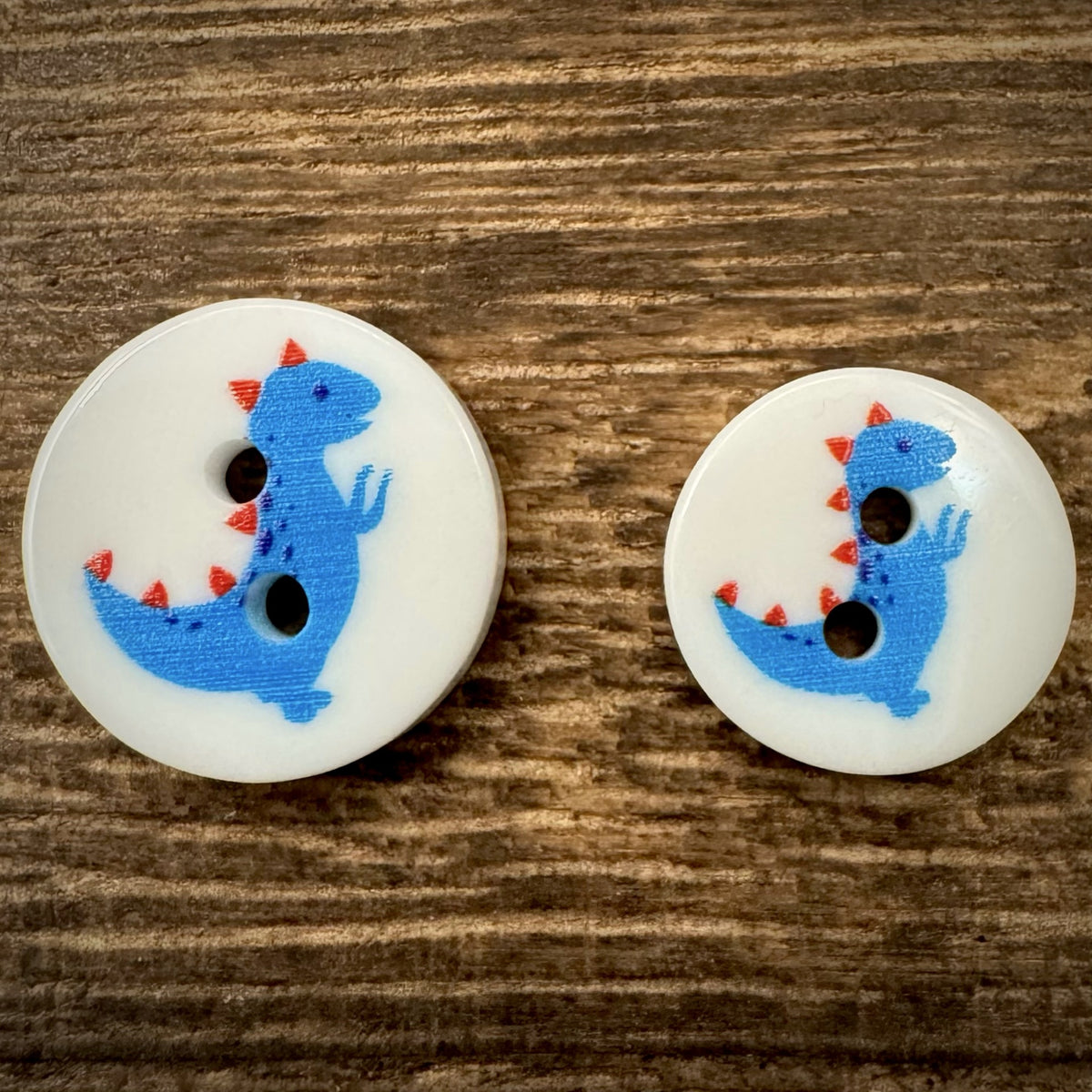 Bunli - DIY 10 Pack Dinosaur Shape Two Hole Button
