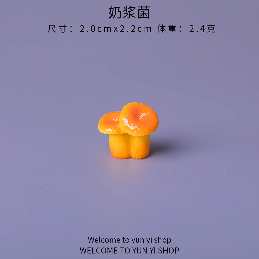食玩小蘑菇菌香菇 微景观仿真diy装饰品盲袋配件迷你生态瓶小摆件