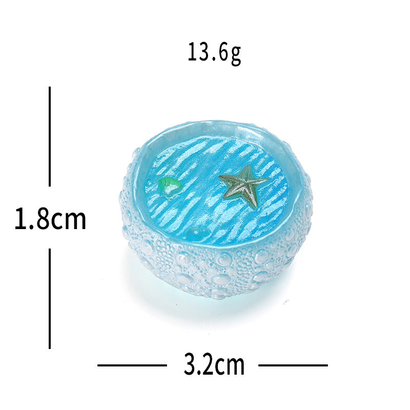 跨境新品创意海洋贝壳水族馆苔藓造景 diy装饰品微景观桌面小摆件