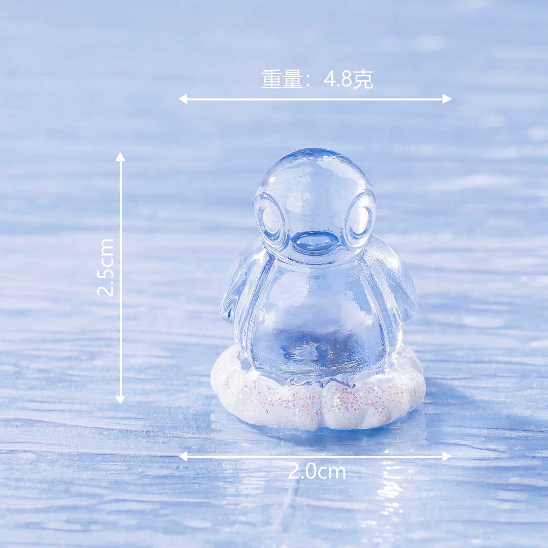 微景观摆件创意新品冰山世界 高级感小众摆件diy配件车载桌面摆件