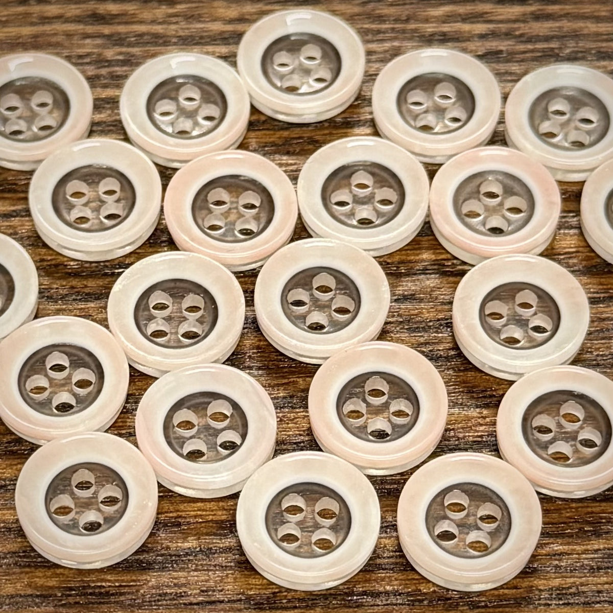 Bunli - DIY 10 Pack Pastel Soft-Sheen Round Button
