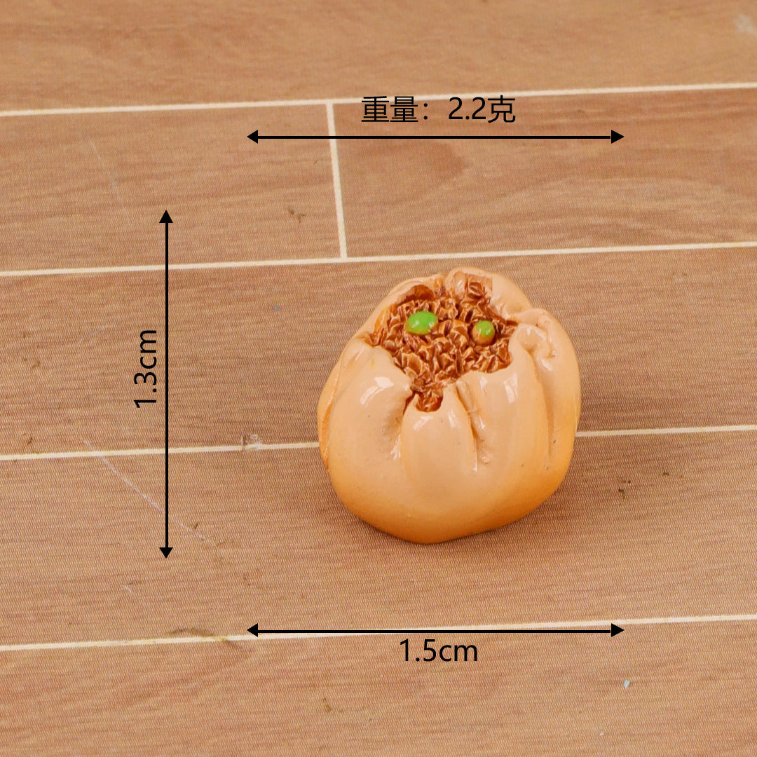 微景观创意仿真食玩中式传统早茶餐 diy装饰品微缩迷你树脂小摆件