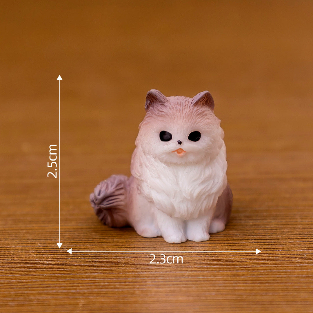 微景观创意可爱小猫猫咪 diy装饰品盲袋配件迷你桌面汽车载小摆件