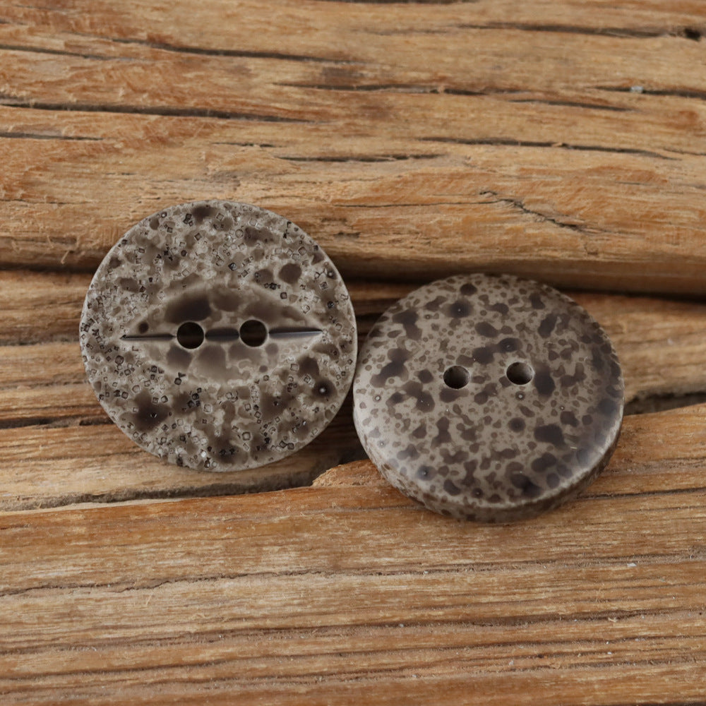 Bunli - DIY 10 Pack Mottled Round Button