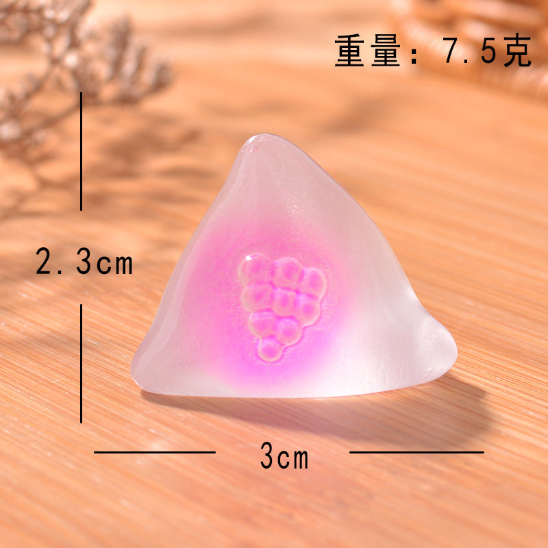 水果冰块水晶果肉微景观园艺夜光小摆件 摆饰儿童节夜光盲盒礼物