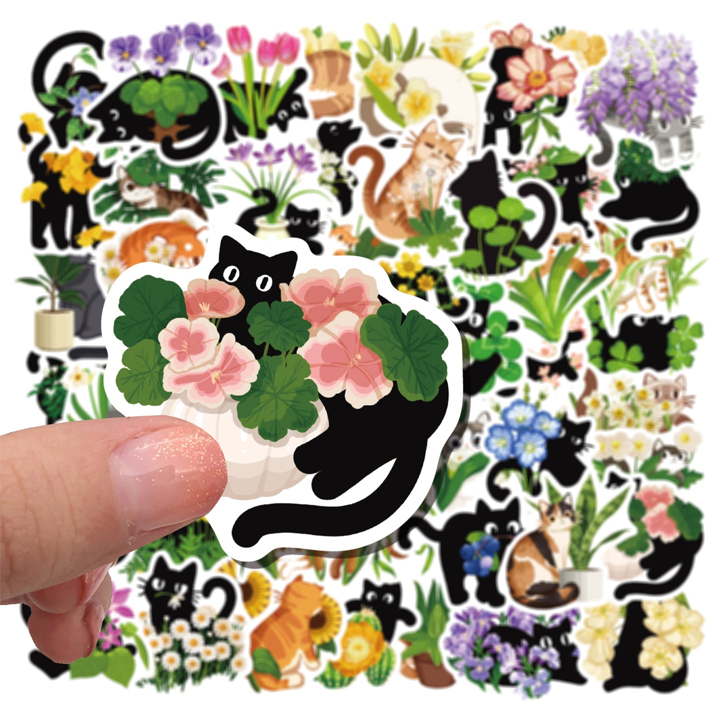 Lunira - Botanical Cat Garden Sticker Pack