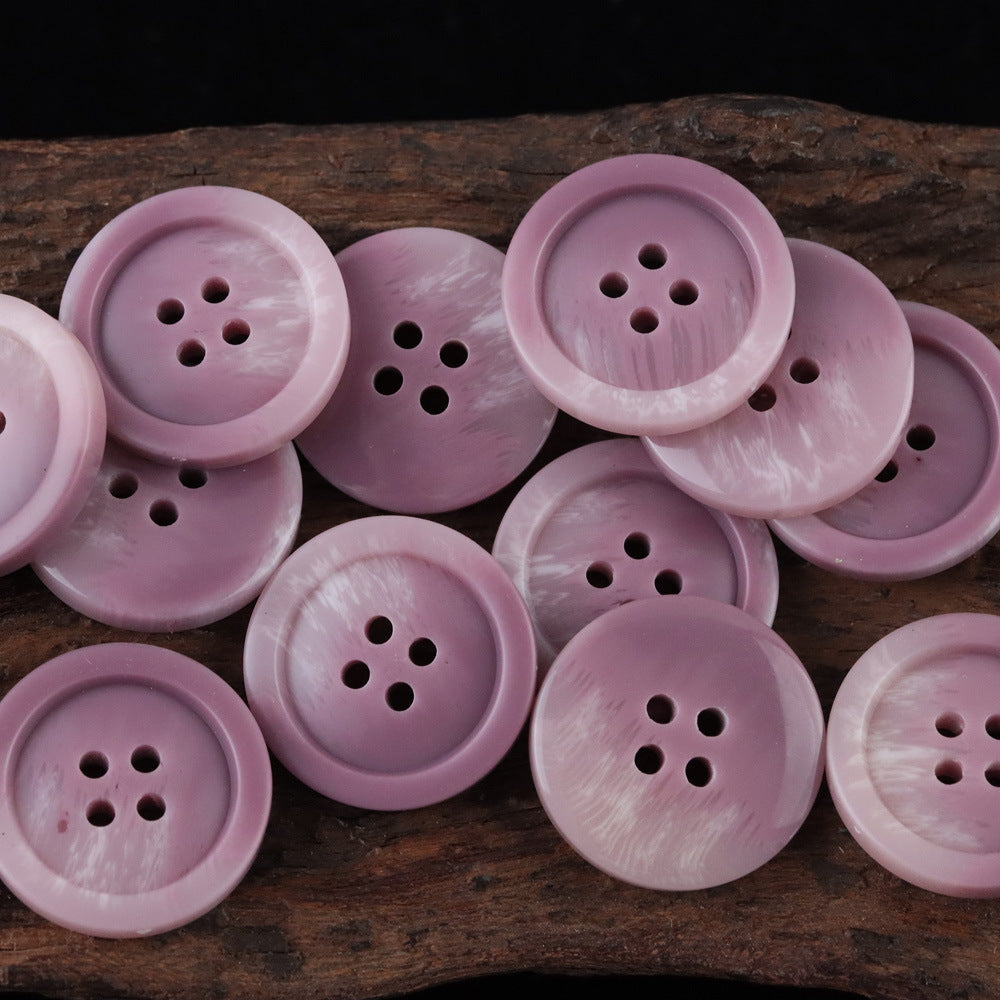 Bunli - DIY 10 Pack Contrast-Marked Round Button