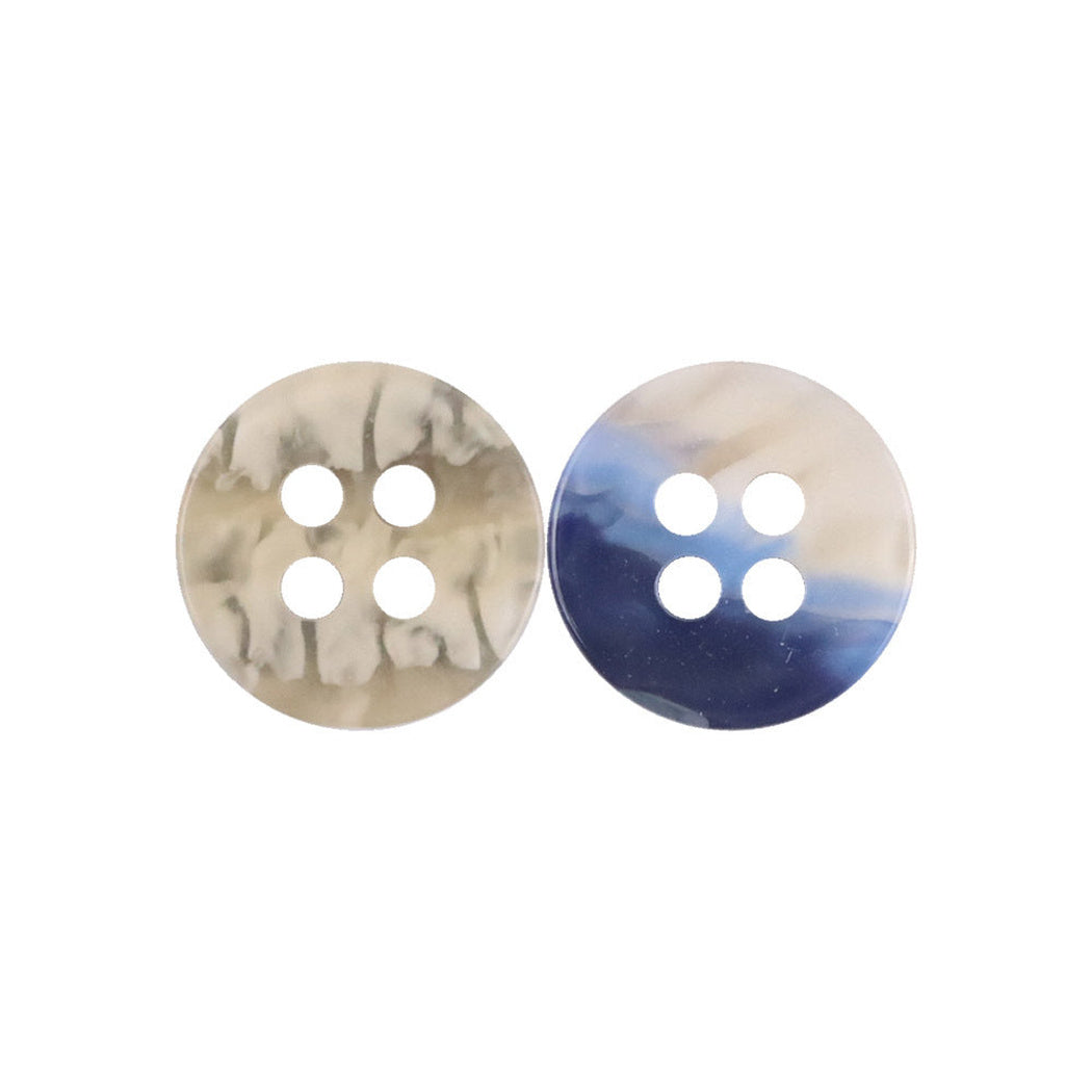 Bunli - DIY 10 Pack Color-Block Swirled Four-Hole Button