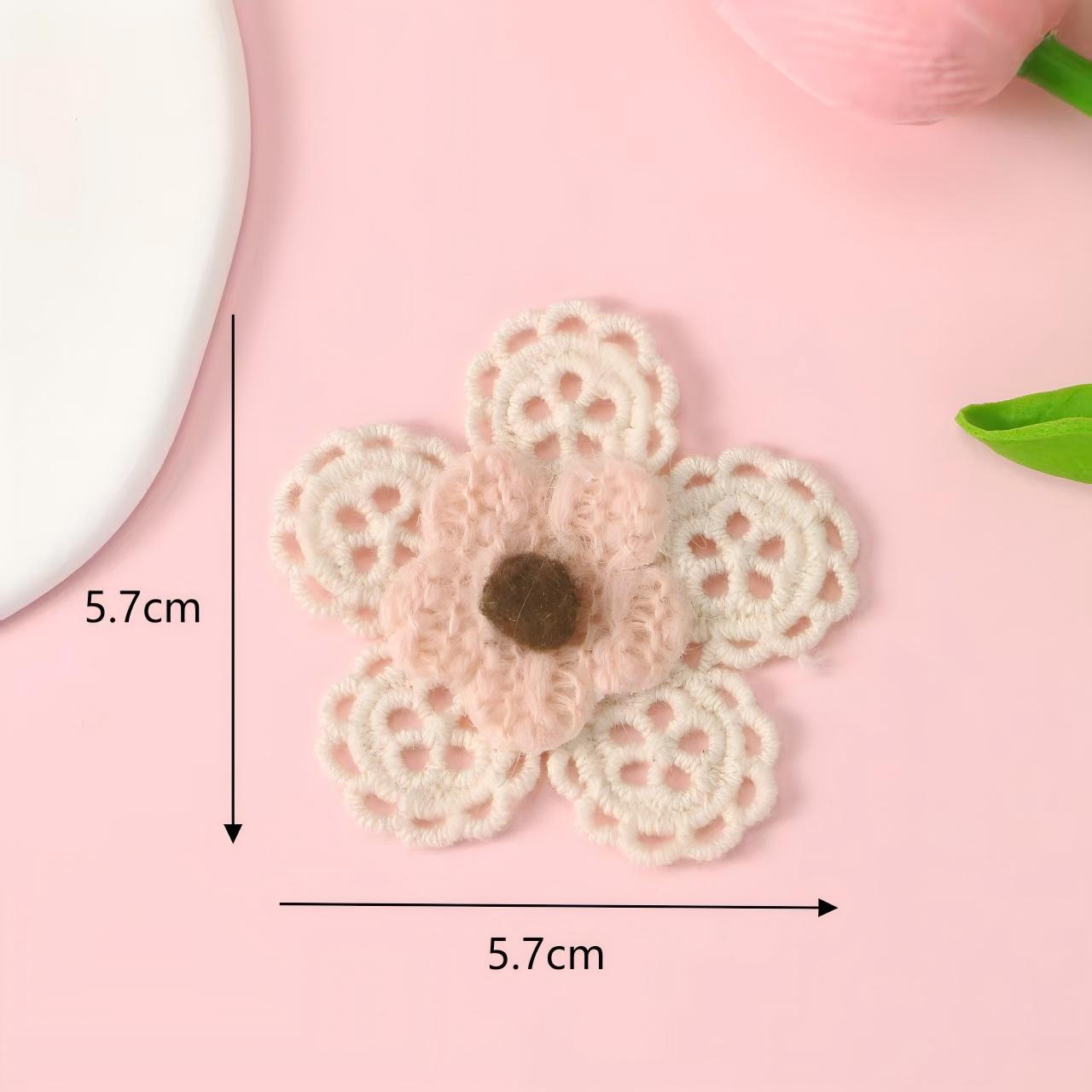 韩系手工蕾丝布艺饰品 花朵蝴蝶结造型DIY辅料 发饰鞋服装饰配件