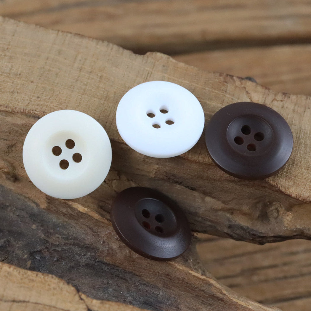 Bunli - DIY 10 Pack Matte Concave Four-Hole Button