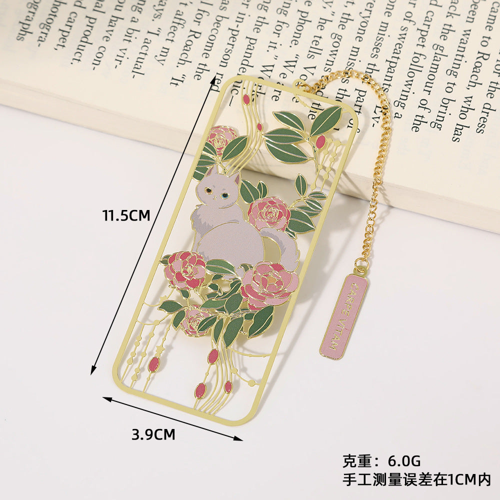 Novellea - Cat-Pose Chain-or-Tassel Bookmark