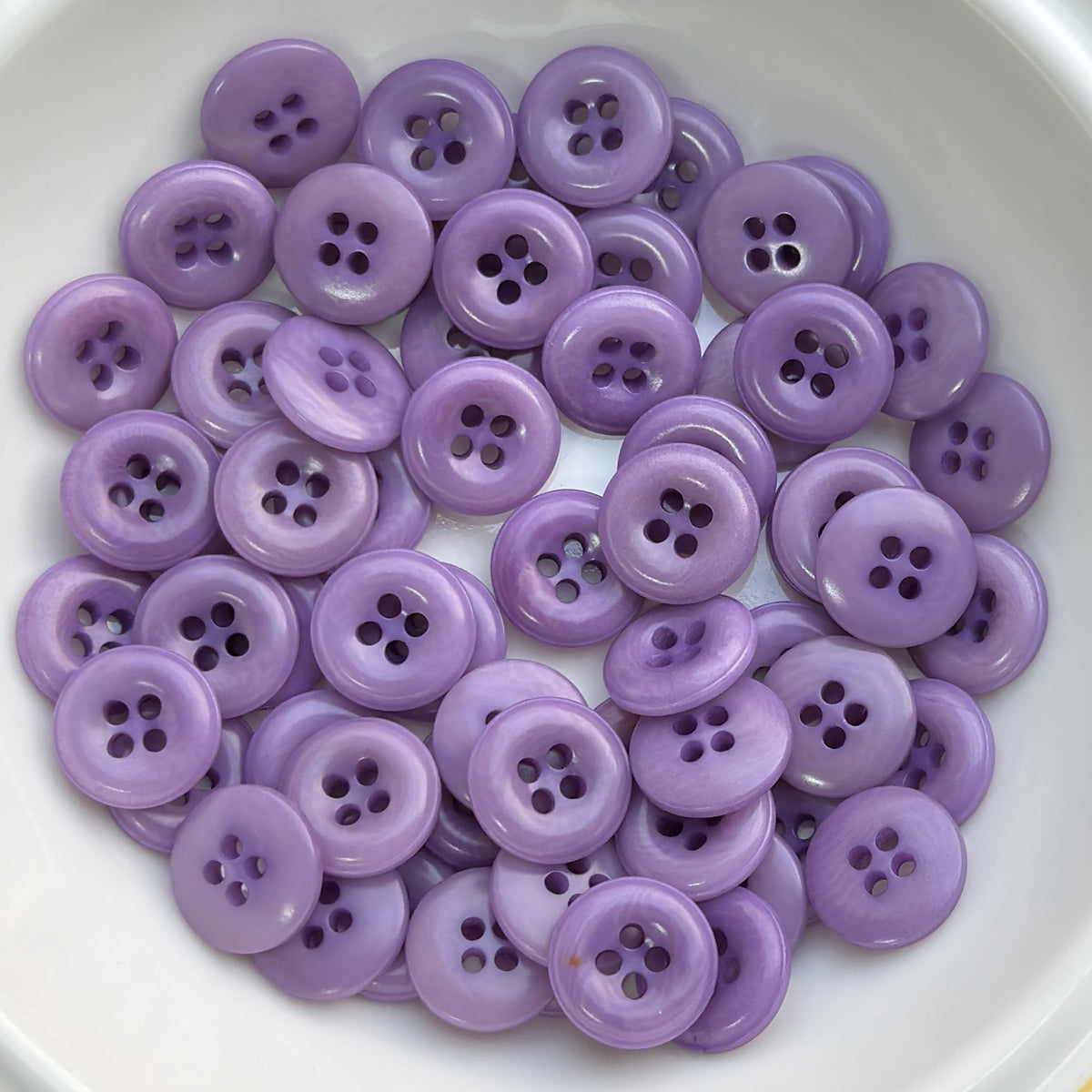 Bunli - DIY 10 Pack Glossy Round Button
