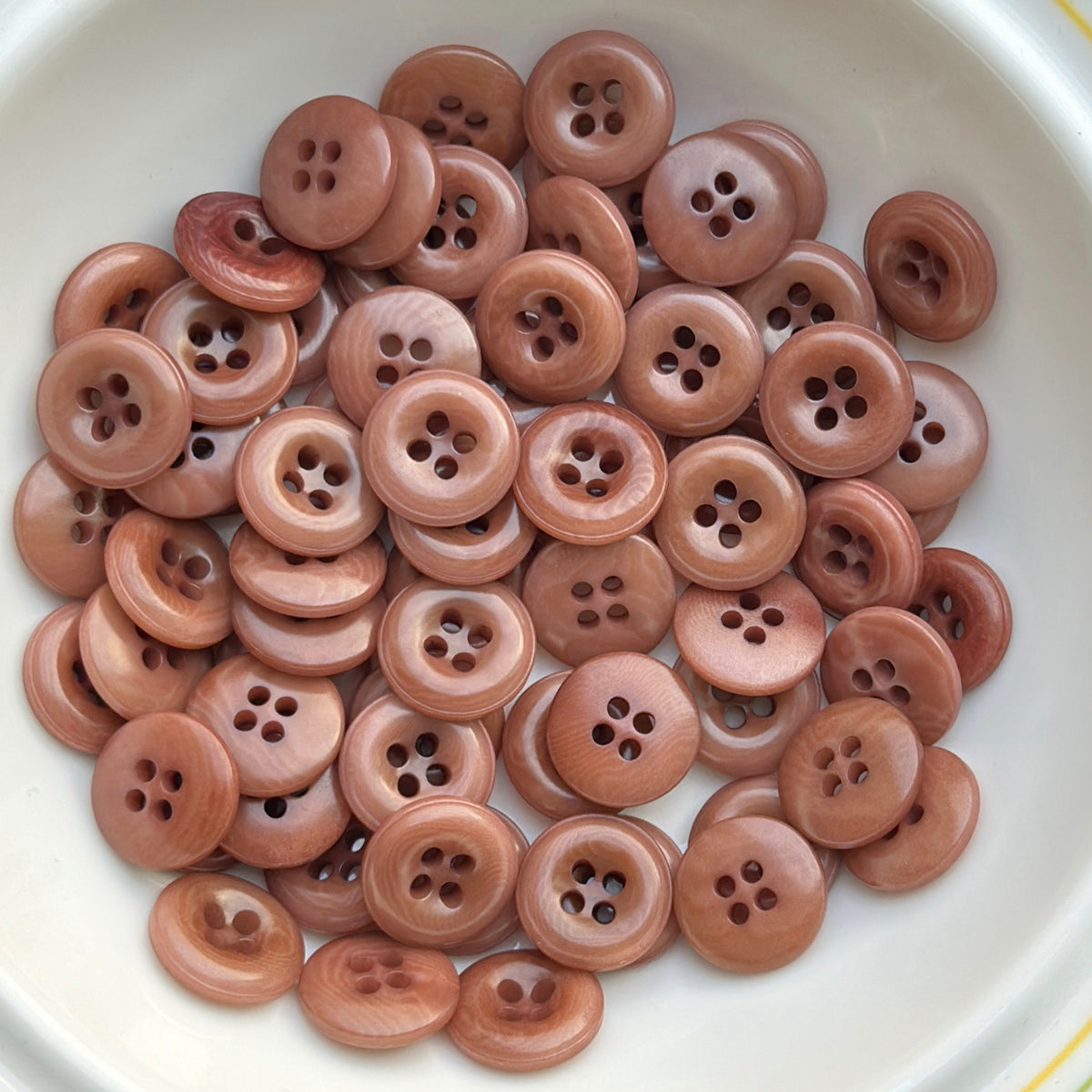 Bunli - DIY 10 Pack Glossy Round Button