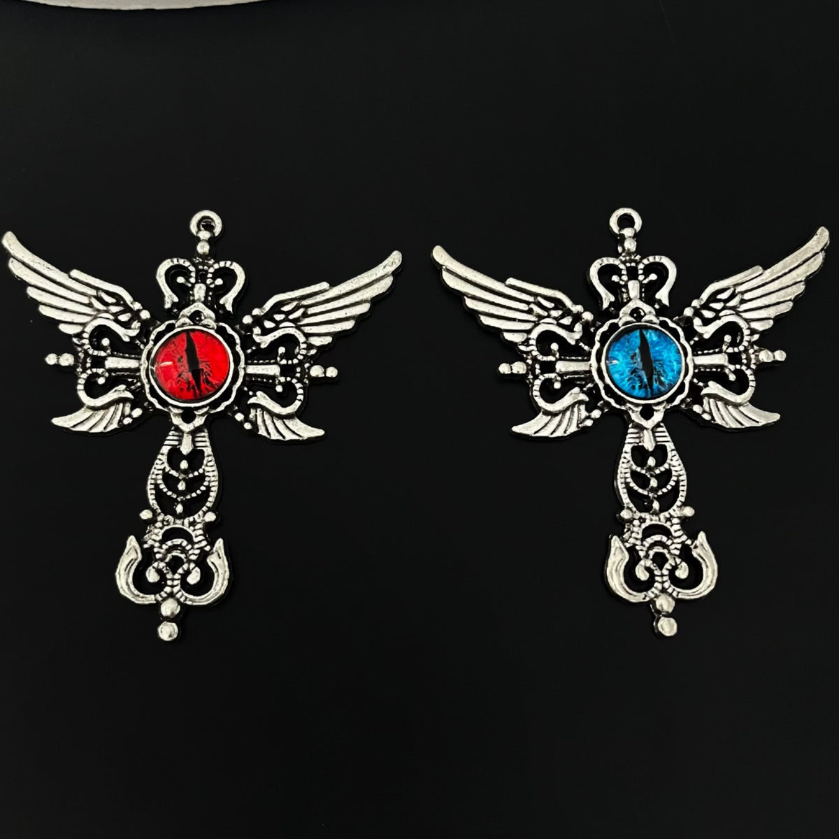Elvane - Winged Eye Cross Pendant Only