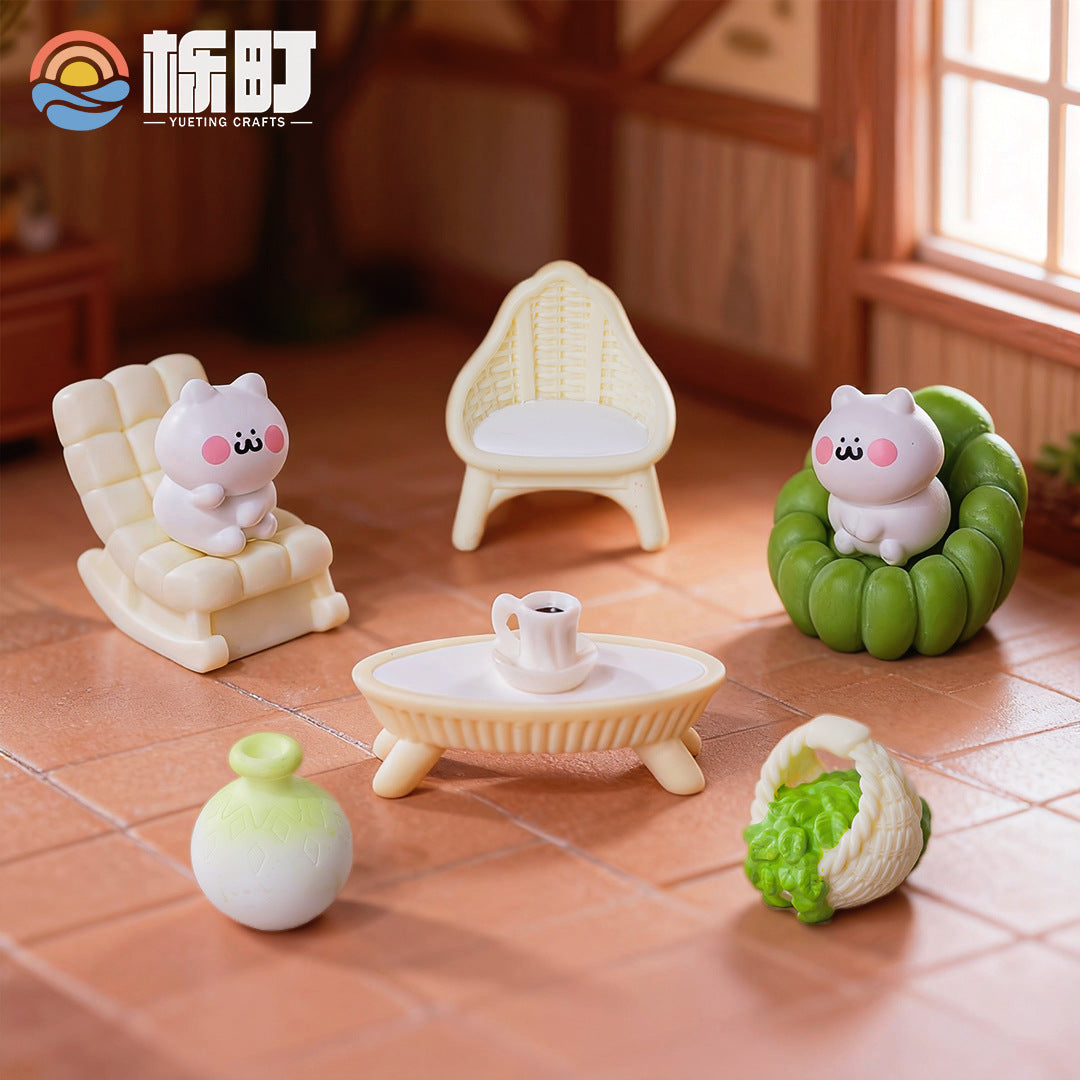 微景观创意森系小屋家具 diy娃娃屋装饰品园艺造景摆件迷你桌面摆