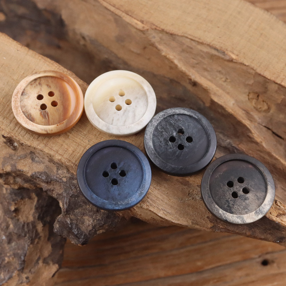 Bunli - DIY 10 Pack Gradient Recessed-Rim Round Button