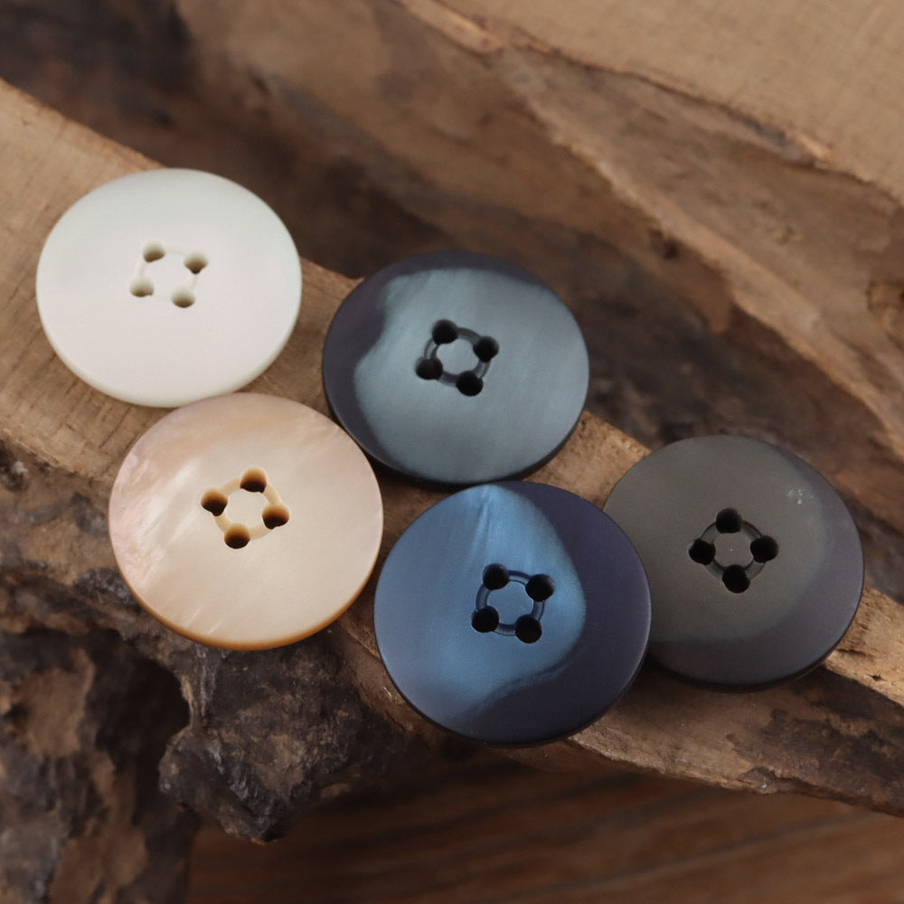 Bunli - DIY 10 Pack Gradient Recessed-Rim Round Button