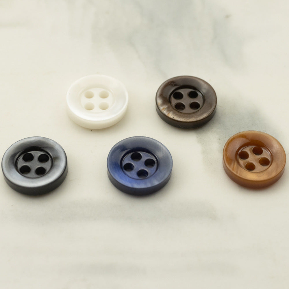 Bunli - DIY 10 Pack Wide Rim Four Hole Button