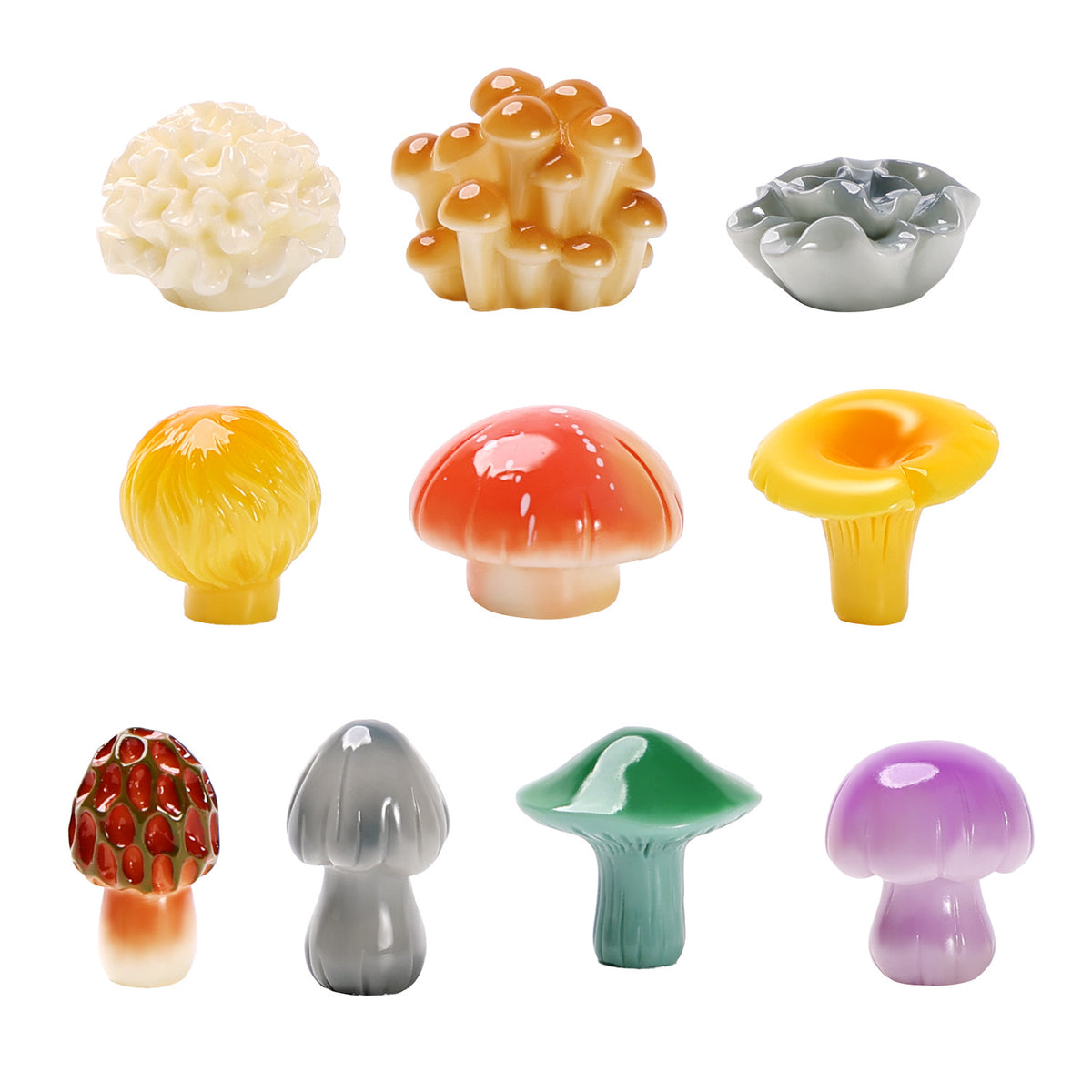Objella - Colorful Woodland Mushroom Miniature Ornament