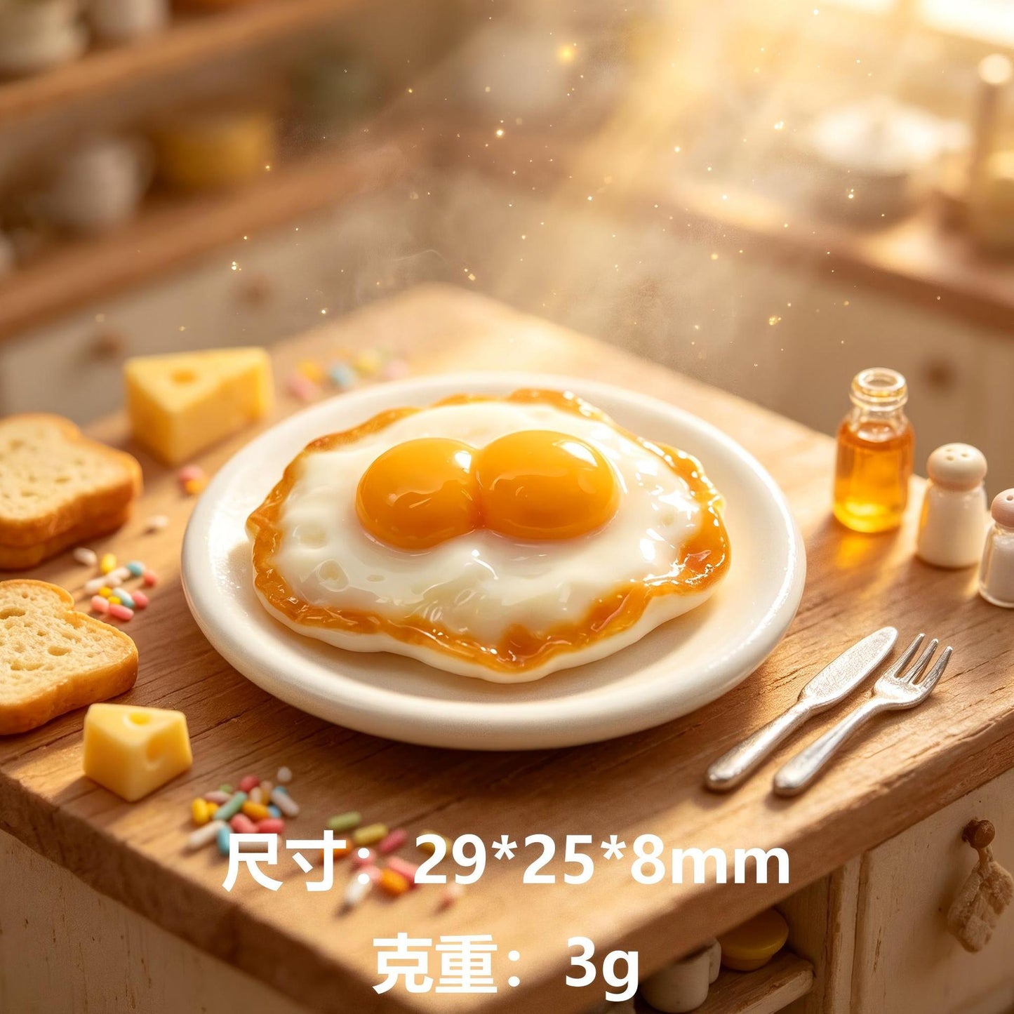 趣味仿真食物发夹卡贴片DIY微场景摆件仿真微缩食玩发饰挂件配件