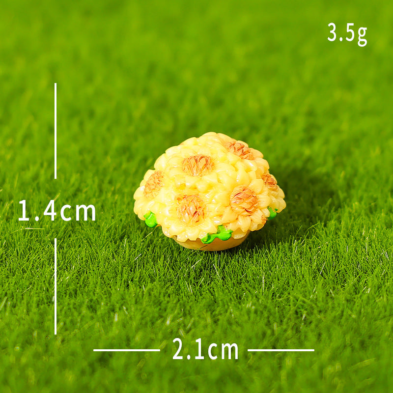Objella - Flower Garden Scene Miniature Ornament