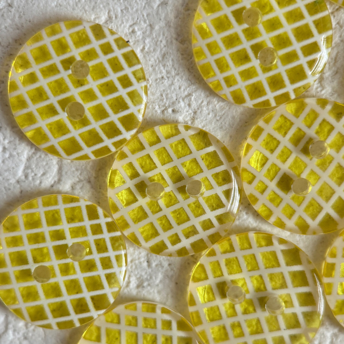 Bunli - DIY 10 Pack Transparent Mixed-Pattern Round Button