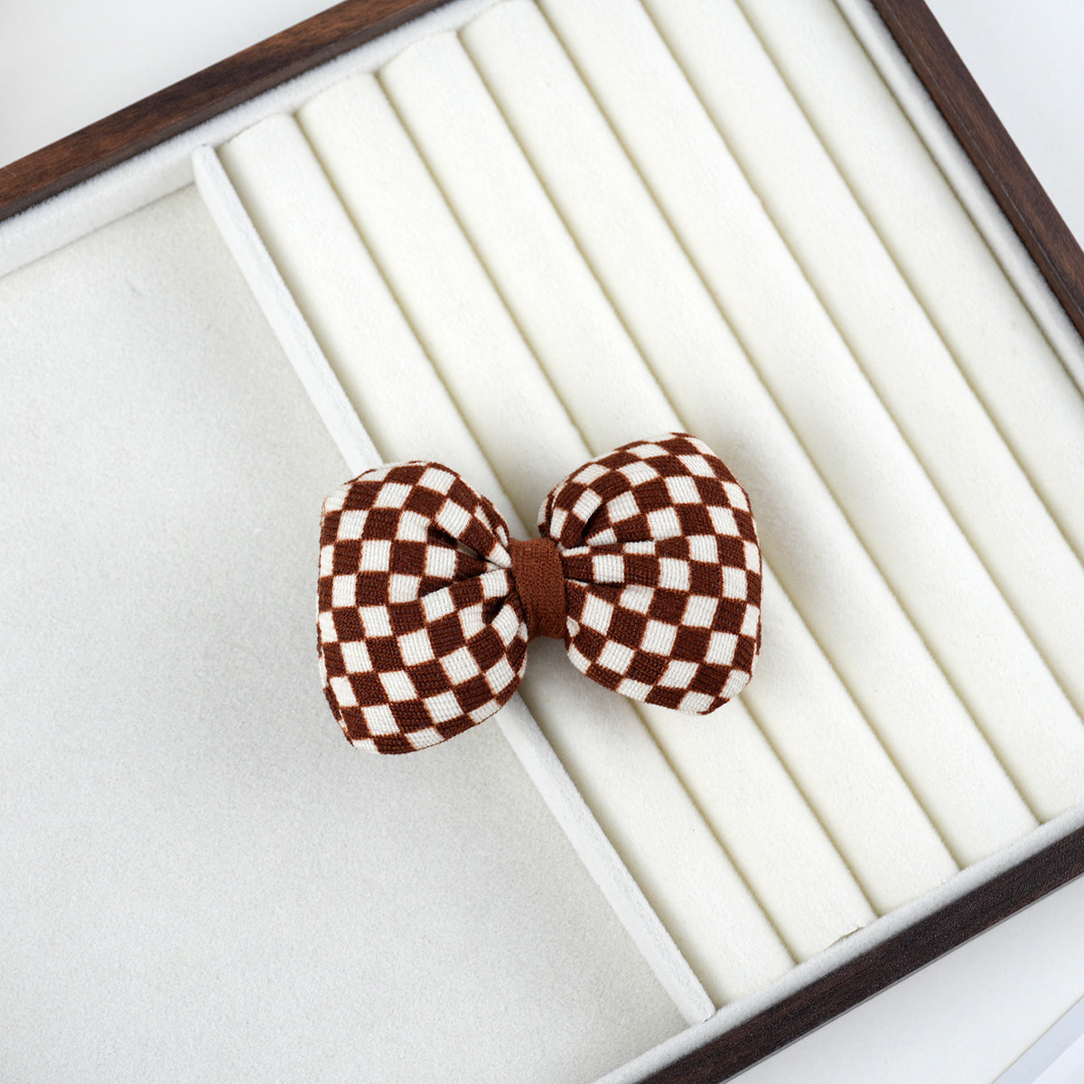 Chivy - Plaid Checker Bow Embellishment Accessory