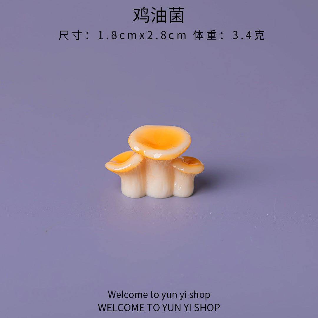 食玩小蘑菇菌香菇 微景观仿真diy装饰品盲袋配件迷你生态瓶小摆件