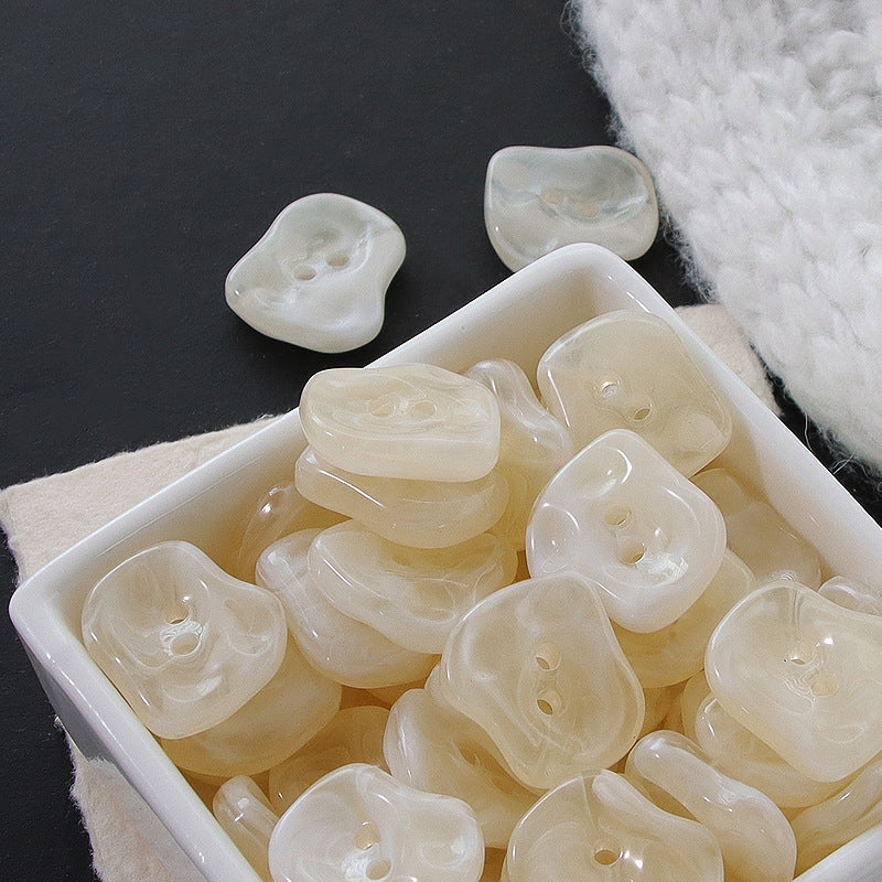 Bunli - DIY 10 Pack Marbled Two Hole Button