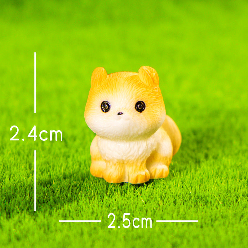 微景观摆件仿真小猫咪创意车载家居桌面树脂diy工艺装饰品小摆件