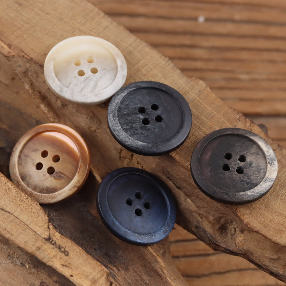 Bunli - DIY 10 Pack Gradient Recessed-Rim Round Button